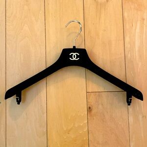 Chanel Velvet flocking on plastic Hanger